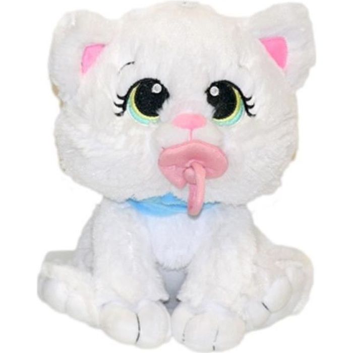 Peluche Chat Geant Avec Sucette 60 Cm Blanc Cdiscount Jeux Jouets