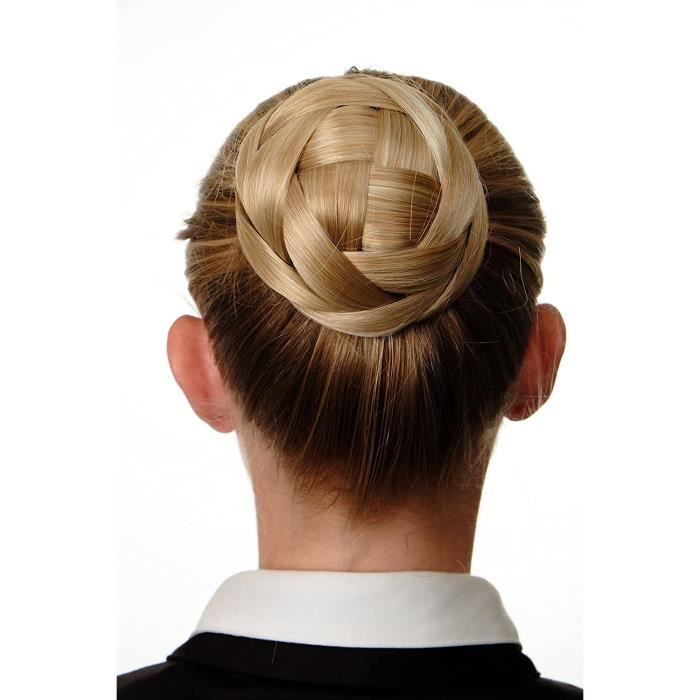 Postiches WIG ME UP ® - Chignon postiche tressé sophistiqué mariée  tradition peigne épingles mélange de blond doré et bl 497188 - Cdiscount Au  quotidien