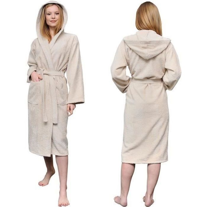 Peignoir a capuche femme Outlet