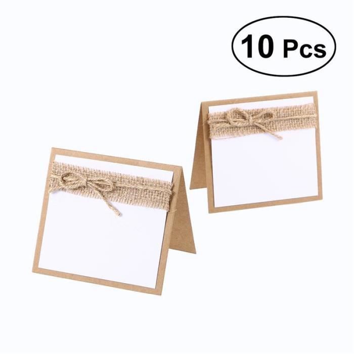 6x Table Cartes Mariage amoureux Crème-TABLE de cartes Nom Cartes, place cartes