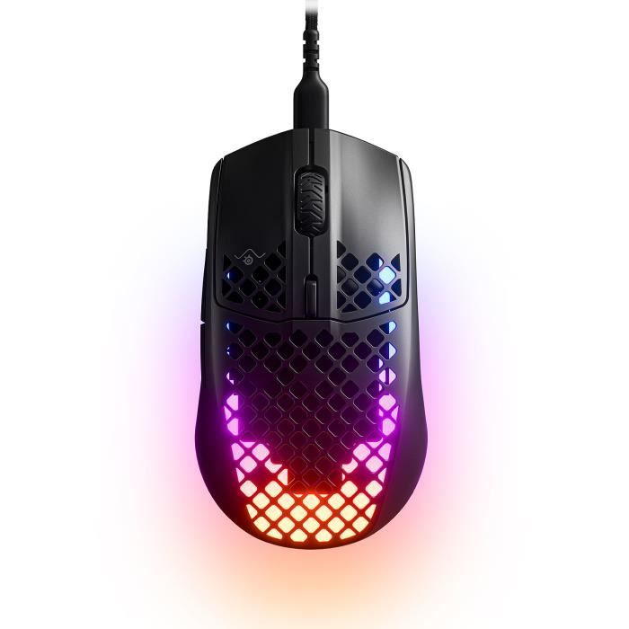 Souris gamer SteelSeries Aerox 3 - Capteur optique 8500 dpi - 6 boutons programmables - Rétro-éclairage RGB