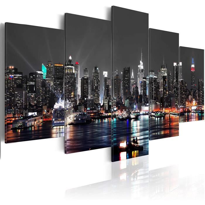 Impression sur Toile intiss/ée Abstrait 110x80 cm Tableau Mural Image sur Toile Photo Images Motif Moderne D/écoration tendu sur Chassis Diamants decomonkey 5 Piece