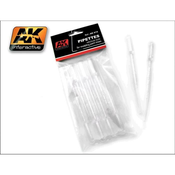 Pipettes Medium Size (Pack of 7) - AK Interactive - Accessoire de modélisation en plastique
