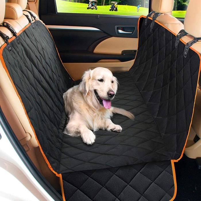 Housse de Banquette Réversible Arrière Pour Chien Bleu Gris