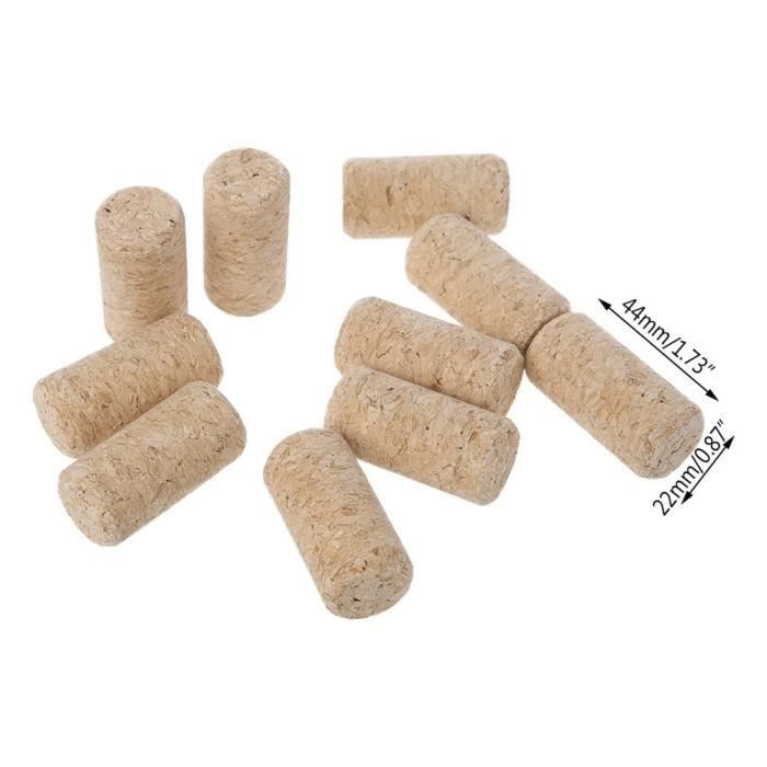 LPAMABA 100 PCS Bouchon De Vin Liege Bouchon De Vin Réutilisable Bouchon De Bouteille De Vin En Bois Bouchons En Liège Pour Bouteilles Bouchons De Vin En Liège, 21 * 40mm