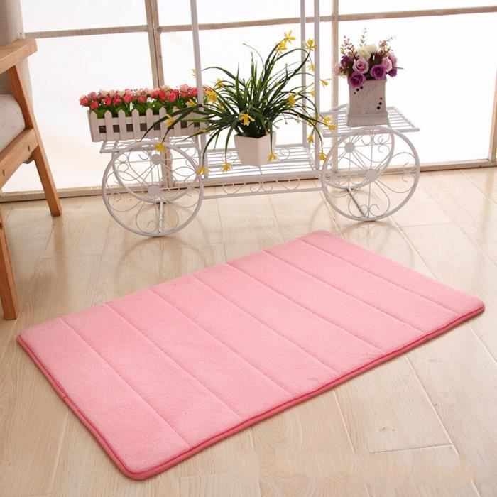 2 Pièce Non Slip Microfibre Mémoire Mousse Tapis de Bain & Piédestal Set 