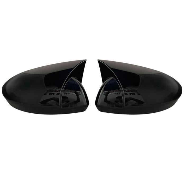 Rétroviseurs et miroirs,Coque de rétroviseur design chauve-souris pour Megane 4 IV,Renault 2016-2021,accessoires - Bright black