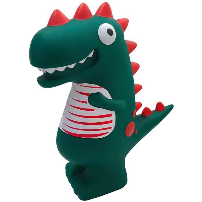H&W Tirelire Triceratops,Tirelire incassable pour Enfants,Grande Tirelire Dinosaure,première Tirelire pour garçons Filles,Meilleur Cadeau d' anniversaire et de Noël(Vert