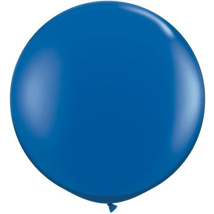 Ballon de baudruche géant en latex opaque bleu
