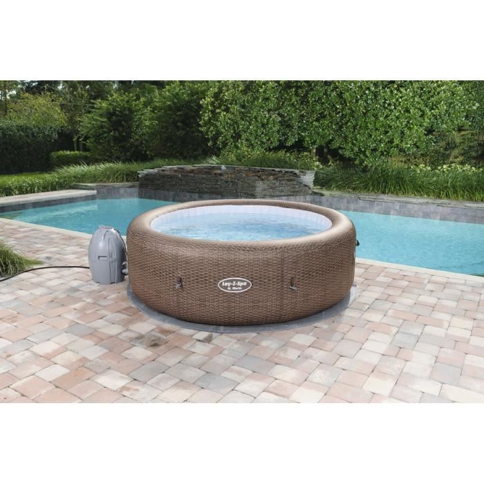 Spa Gonflable Lay Z St Moritz Bestway 5 7 Places Rond