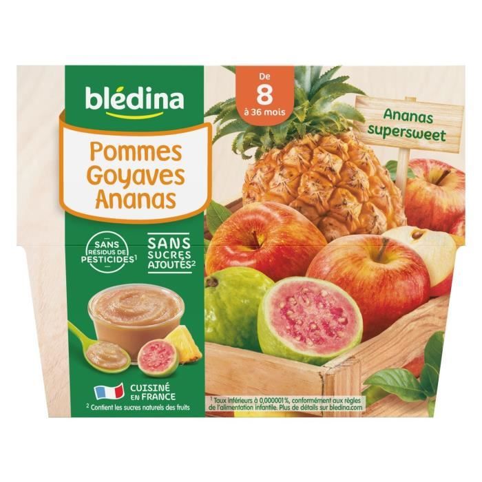 Bledina Pomme Goyave Ananas 4x100g Achat Vente Compote Dessert Fruite Bledina Pomme Goyave Ananas 4x100g Cdiscount Pret A Porter