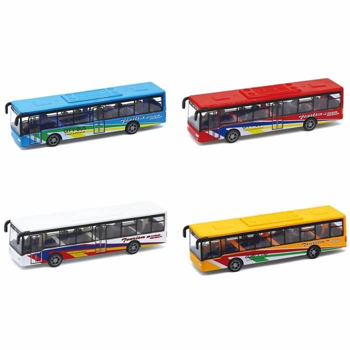 Lot De 5 Mini Bus Jouets - Voitures à Friction, Couleurs Vives - Pour Enfants 3 Ans Et Plus - Cadeau Anniversaire, éducatif