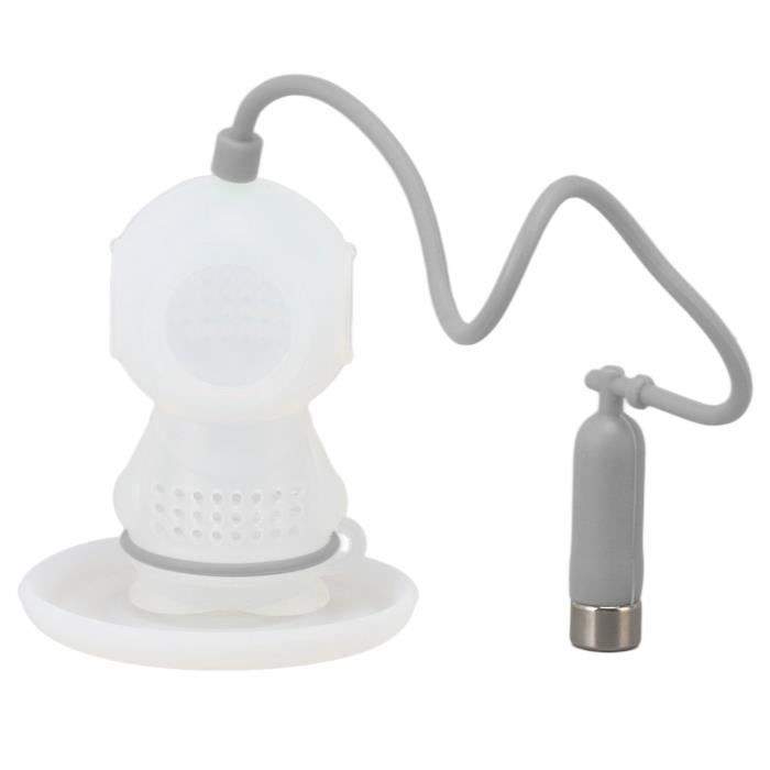 Infuseur à Thé En Silicone En Forme De Plongeur - Qualité Alimentaire, Résistant à La Chaleur - Rose