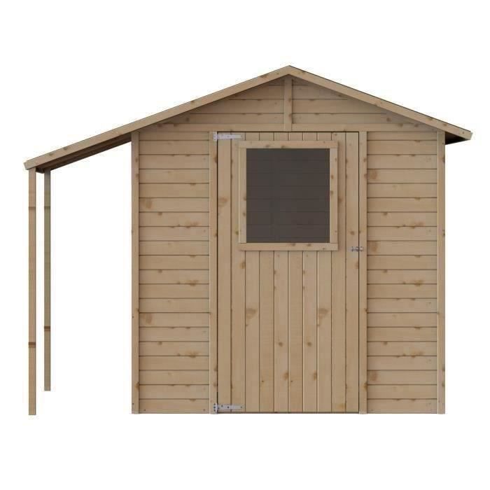 Abri De Jardin Bois Abri Bûches Fsc 421m² L 235 X L 164 X H 200 Cm