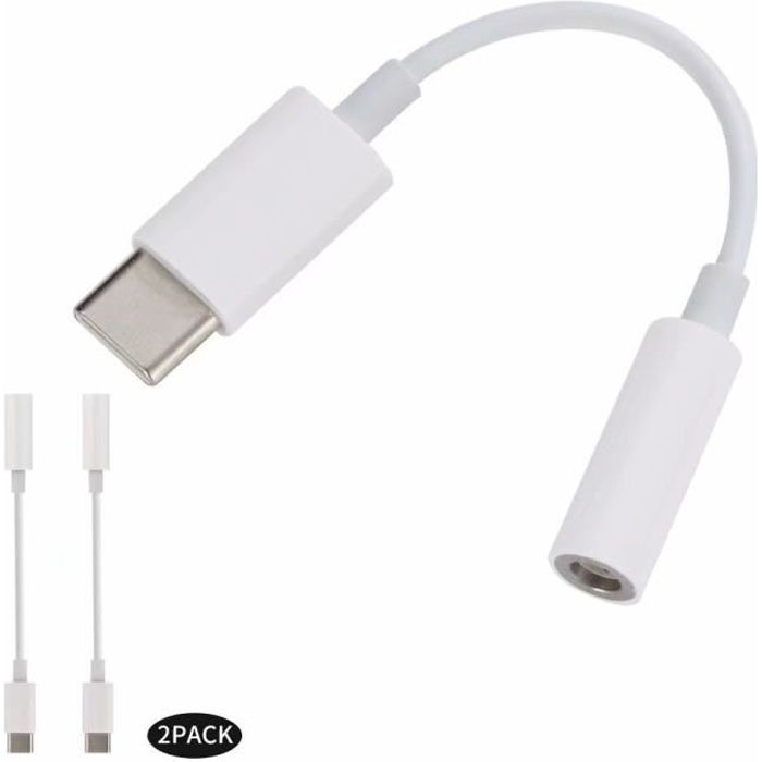 2 Pack Usb C Type C Vers Jack Adaptateur Cable Court 3 5mm Femelle Audio Connecteur Pour Moto Z Xiaomi Huawei Not For Google Pixel Achat Cable Telephone Pas Cher Avis Et Meilleur