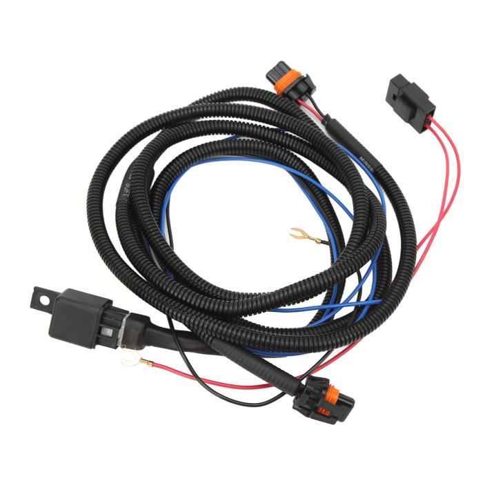 Faisceau H11 Relais Antibrouillard LED – Câblage Commutation Pour Honda Nissan Acura Infiniti Et Compatibles, 12V 130W Max