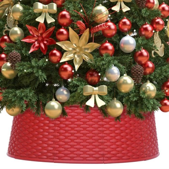 COC7458880223096Jupe de sapin de Noël Rouge Ø54x19,5 cm Cdiscount Maison