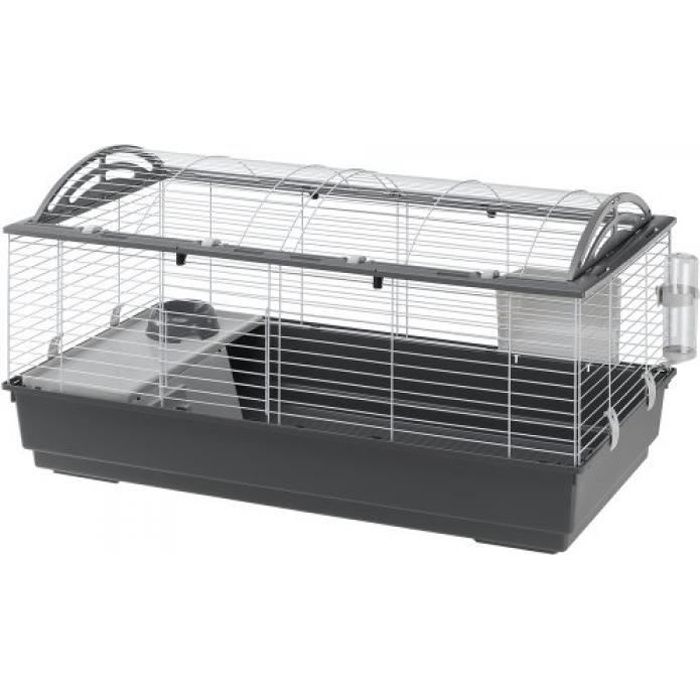 Meilleurs prix pour Ferplast Cage pour Lapins CASITA 120, Cochons d'inde Petits Animaux, Toit Arrondi Ouvrable, avec Accessoires