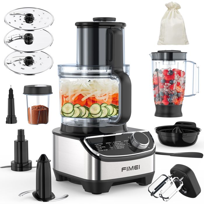 Robot multifonction FIMEI Robot de cuisine Compact 12 en 1
