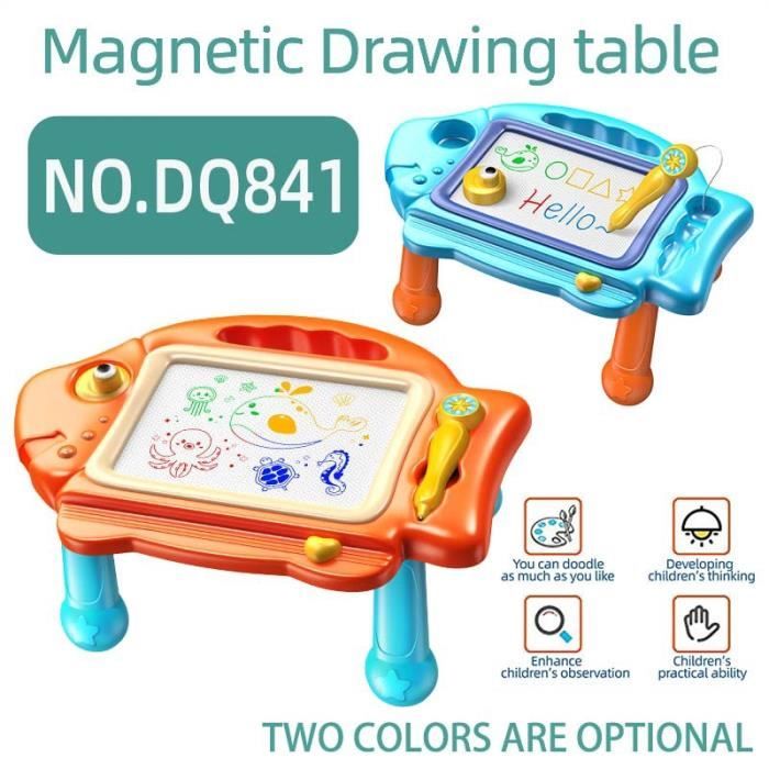Tablette à Dessin Magnétique Pour Enfants - DMM - Ardoise Magique Effaçable - 4 Zones De Couleur