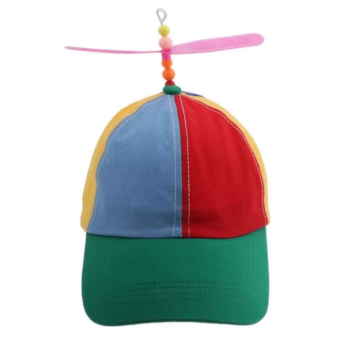 Casquette Baseball Enfant Rouge Alphabet - Unisexe Coton Ajustable 4-14 Ans
