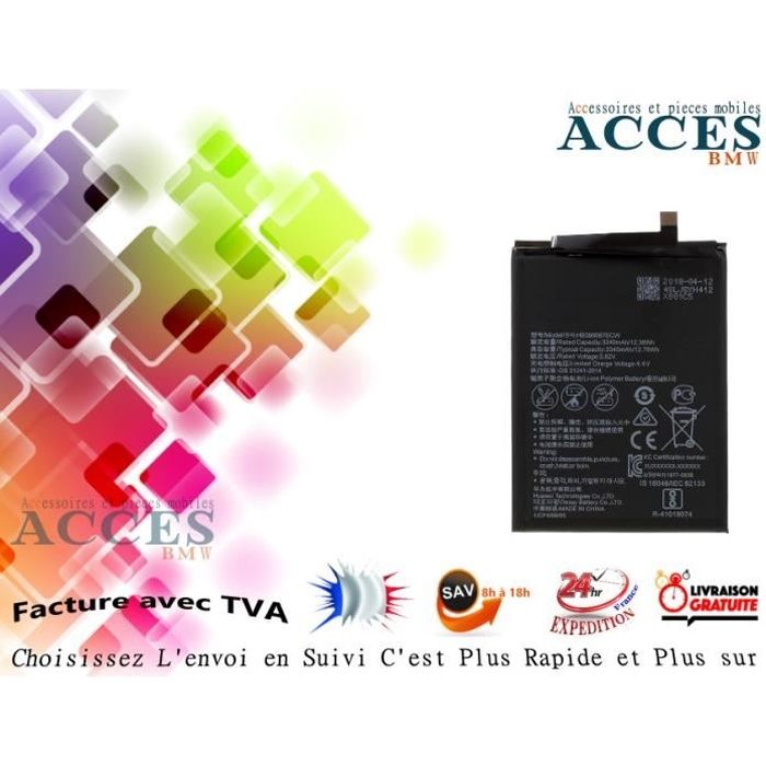 BATTERIA ORIGINALE HB356687ECW 3340mAh PER Huawei Mate 10 Lite Nova 2 Plus 37100 - Foto 10