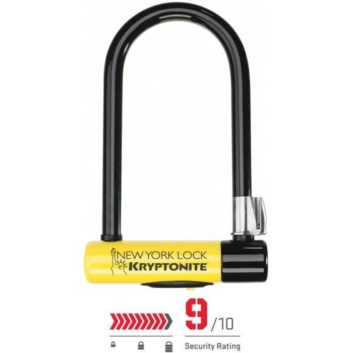 Antivol en U Kryptonite New York Lock Standard - Niveau de protection 9 - Noir