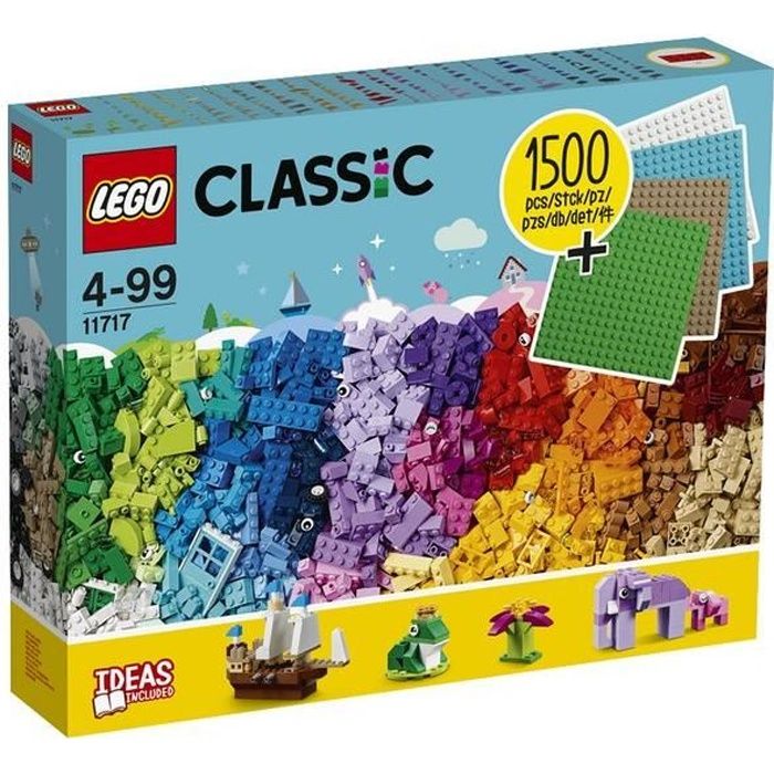 Jeu de construction LEGO Classic 11717 - Plaques et briques à gogo -  Cdiscount Jeux - Jouets