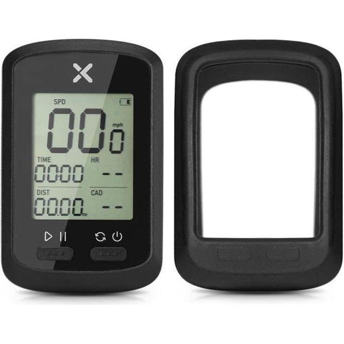 Ordinateur de vélo GPS intelligent BT Compteur de vitesse numérique IPX7  avec housse de protection - Cdiscount Sport