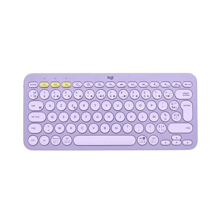 Logitech - Clavier sans fil K380 - Lavender Lemonade