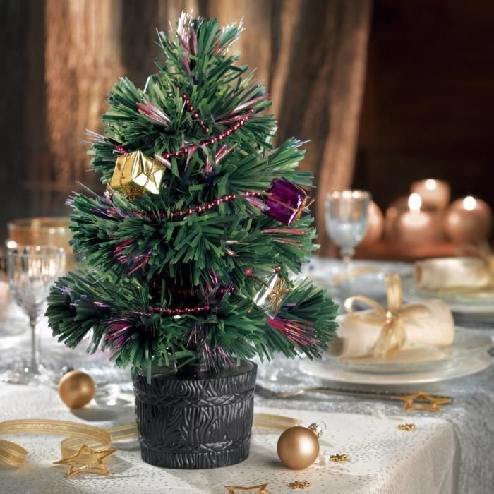 Mini sapin de Noël lumineux 30 cm - Cdiscount Maison
