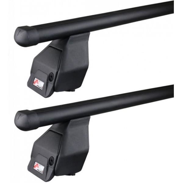 Menabo Barres de toit Transversales pour Toyota Verso 2009-2018 Noir ABE 2x