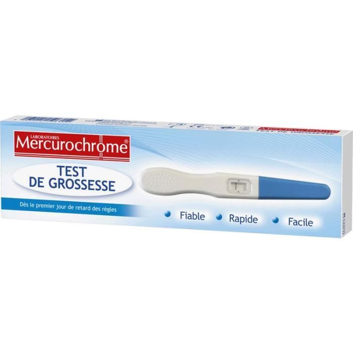 Mercurochrome Test de Grossesse 1 test Cdiscount Santé Mieux vivre