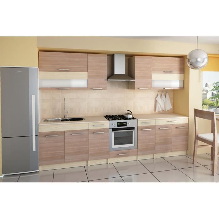 Cuisine Complete De 3m20 Elise Couleur Bois Achat Vente