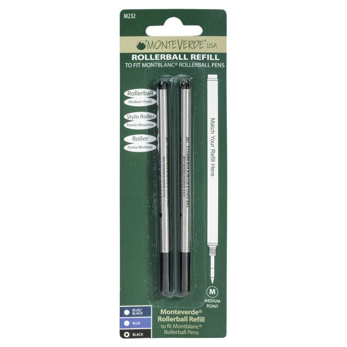 Recharge De Stylo Roller à Visser - 0.7mm Noir - Compatible Montblanc - Neuf Avec étiquettes