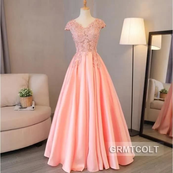 Robe de soirée A-Ligne avec broderie et appliques - GRMTCOLT - Couleur ...