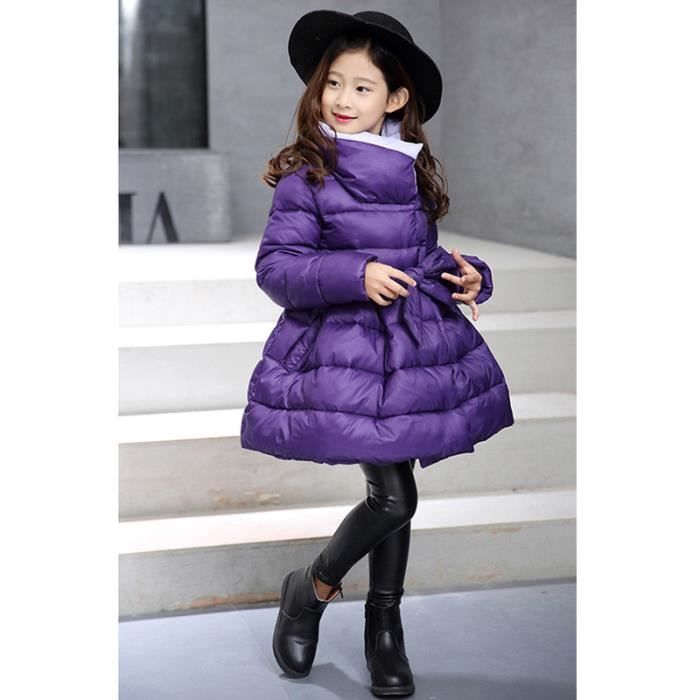 Manteau Polaire Enfant Avec Capuche - Doudoune Chaude Coupe-vent Pour Filles Et Garçons - Idéal Pour L'hiver, Le Ski Et Les Jeux En Extérieur