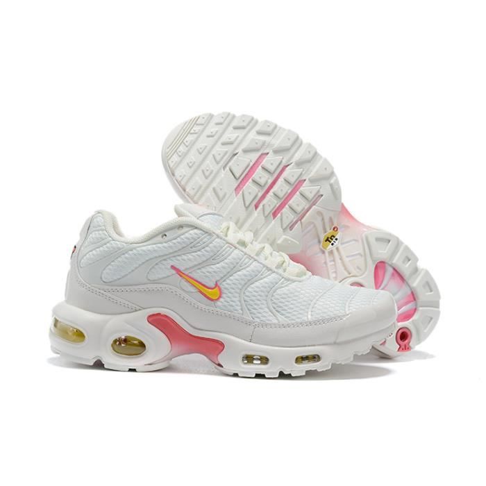 Baskets de sport Nike Air Max TN TXT Chaussures Femme Entraînement Blanc  Rose Blanc rose - Cdiscount Chaussures
