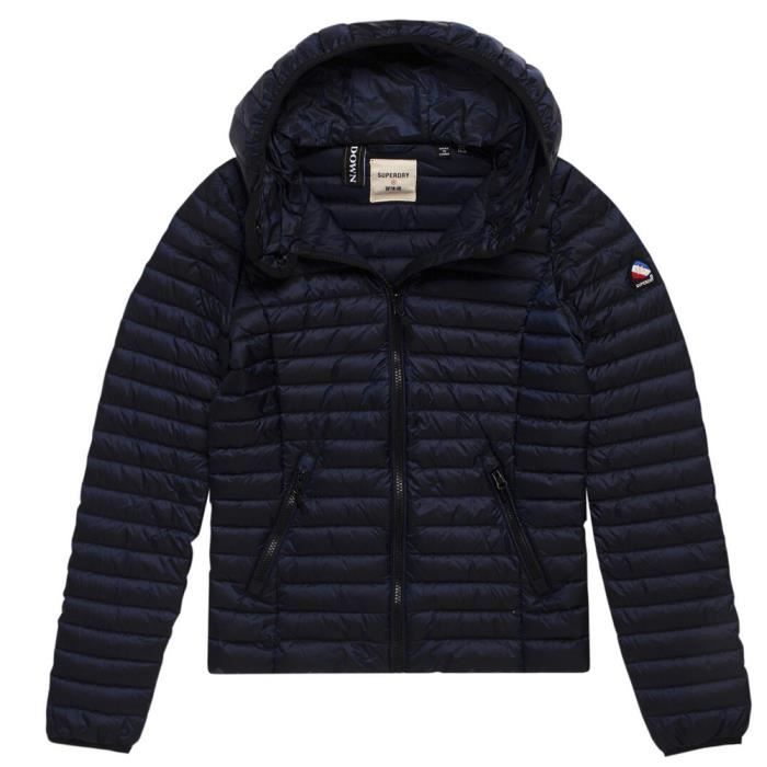 Core Down Padded Doudoune Femme SUPERDRY Taille XL Couleur BLEU Bleu Cdiscount Pret a Porter