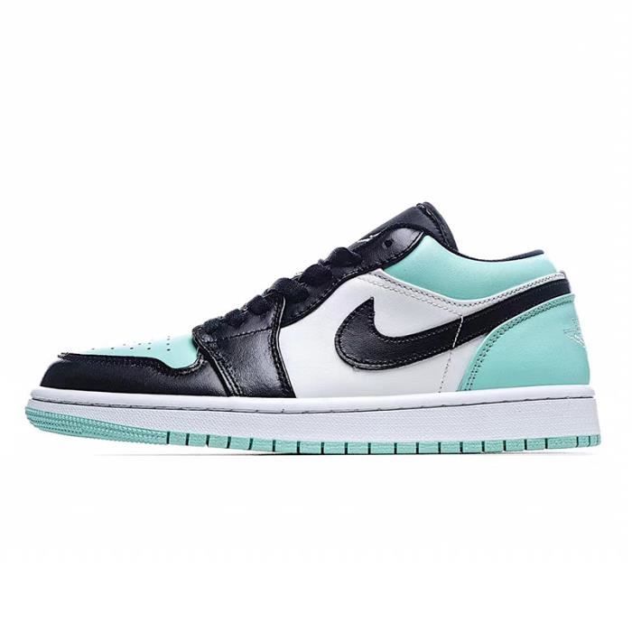 Air jordan 1 low femme verte sales