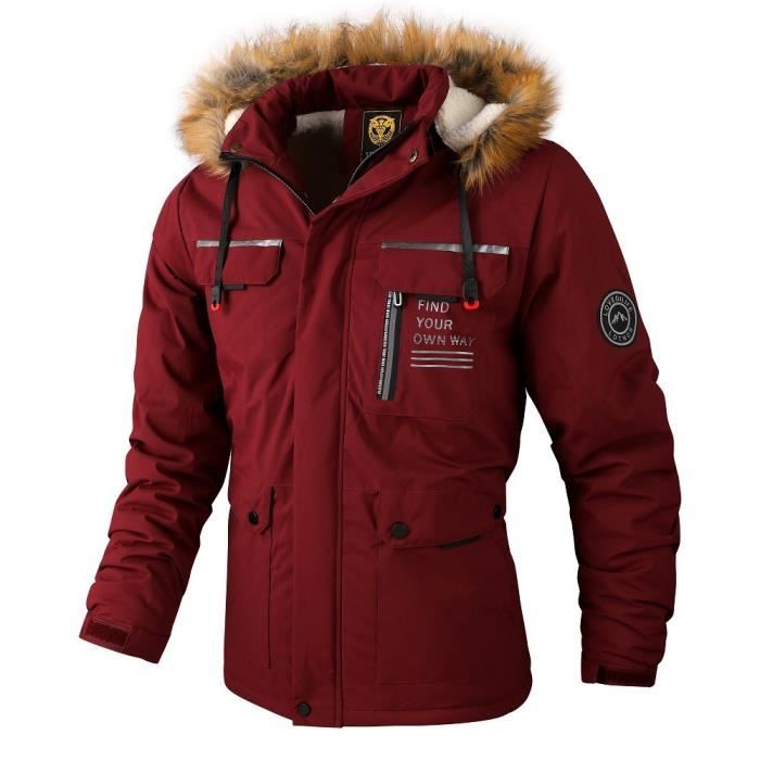 Parka bordeaux hotsell homme