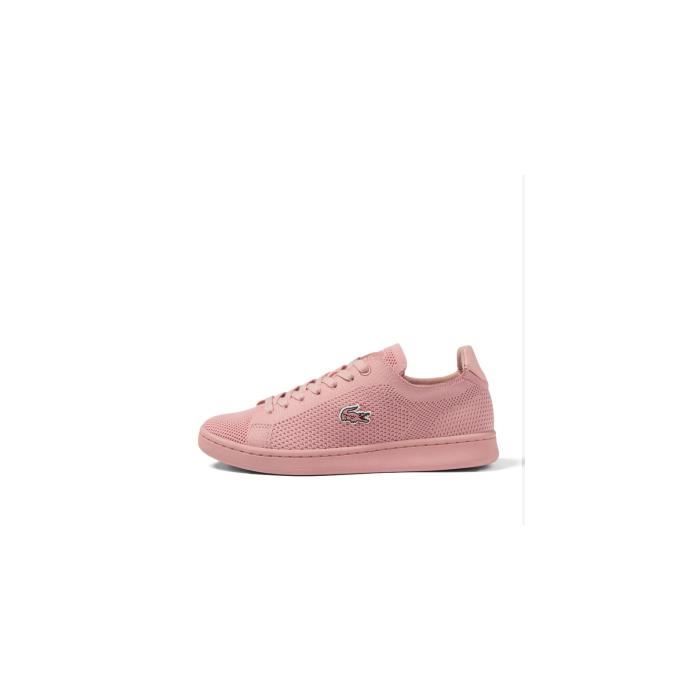 Basket Lacoste CARNABY PIQUEE Rose Cdiscount Chaussures