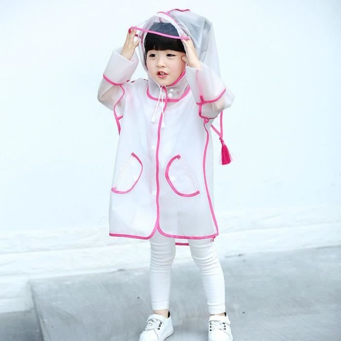 Poncho de Pluie Enfant Rose • Univers du Poncho