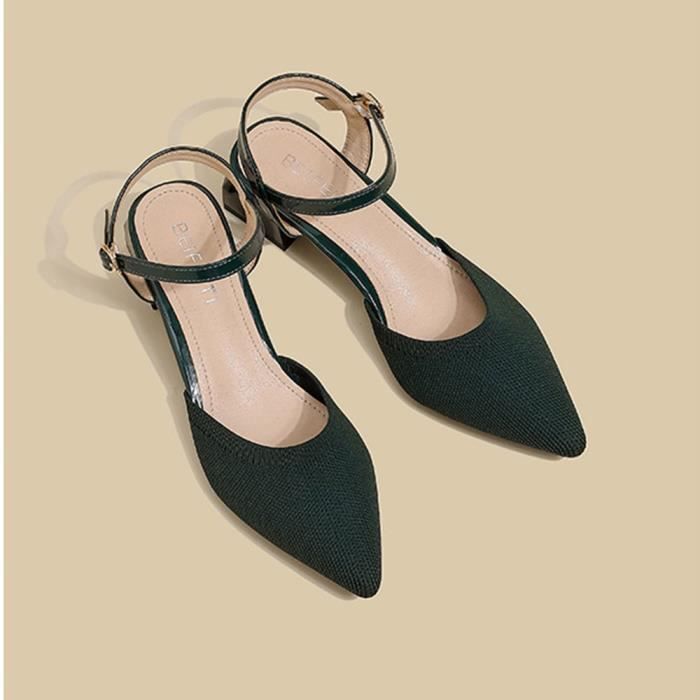 Escarpin vert foncé outlet