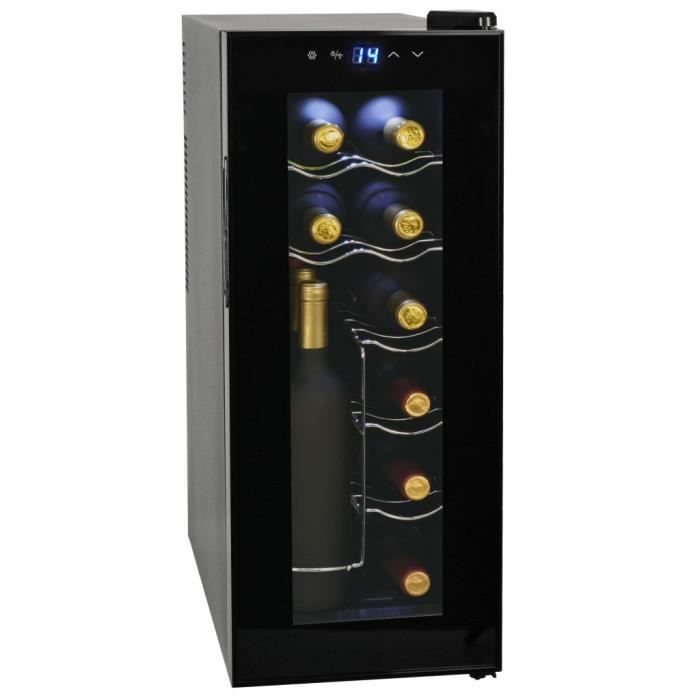 Frigo A Vin 35 L 12 Bouteilles Affichage Lcd Cave A Vin Refrigeree