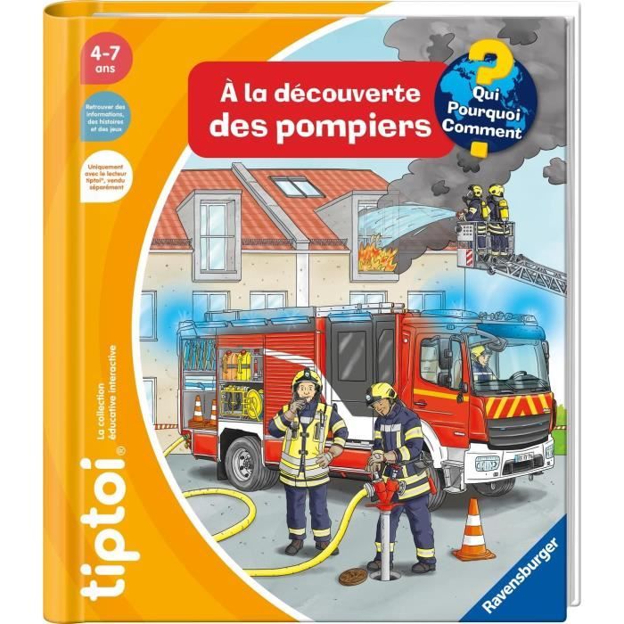 tiptoi®, Livre interactif, À la découverte des pompiers, 4 ans, 13099015, Ravensburger