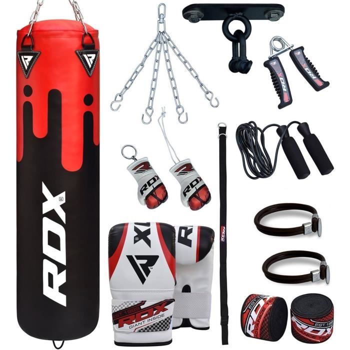 RDX Sac de Frappe sur Pied 5.6 Ft MMA Reglable Autoportant Lourd Entra/înement Gants de Boxe Pad Slam Man Stand Punching Bag