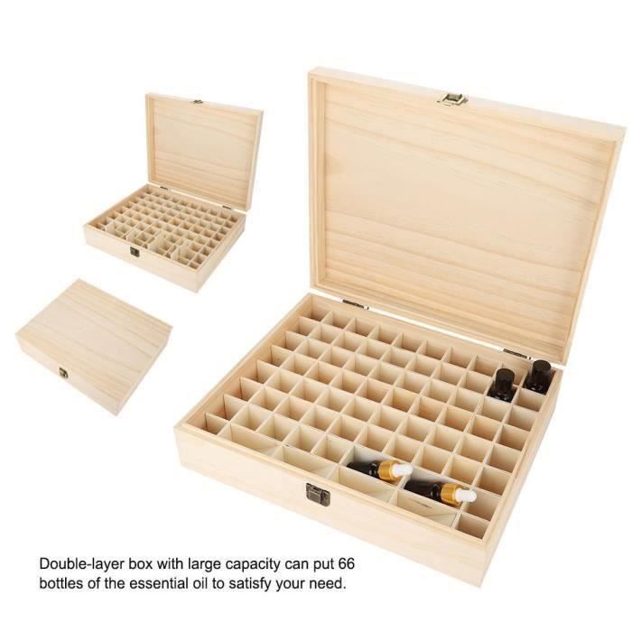 Boîte De Rangement Portable Pour 30 Bouteilles D'huiles Essentielles (5, 10, 15 Ml) - Noire - Neuf Avec étiquettes