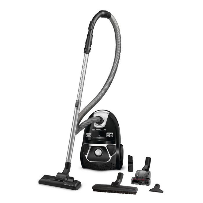 Rowenta Compact Power ro3985ea Cylinder Vacuum 3L 750 W à Black Vacuum – vacuums (750 W, à, 28 kWh, Cylinder Vacuum, dust bag, 3 l)