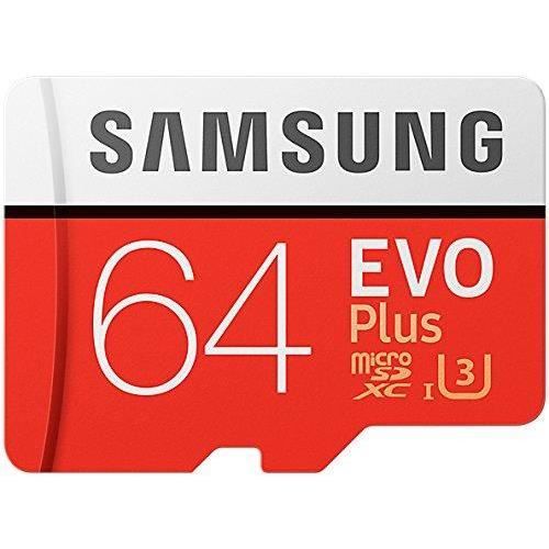Samsung EVO Plus Micro SDXC 64 Go jusqu'à 100 Mo / s, Carte mémoire ( l'adaptateur SD) [Emballage gratuit Amazon Frustration]